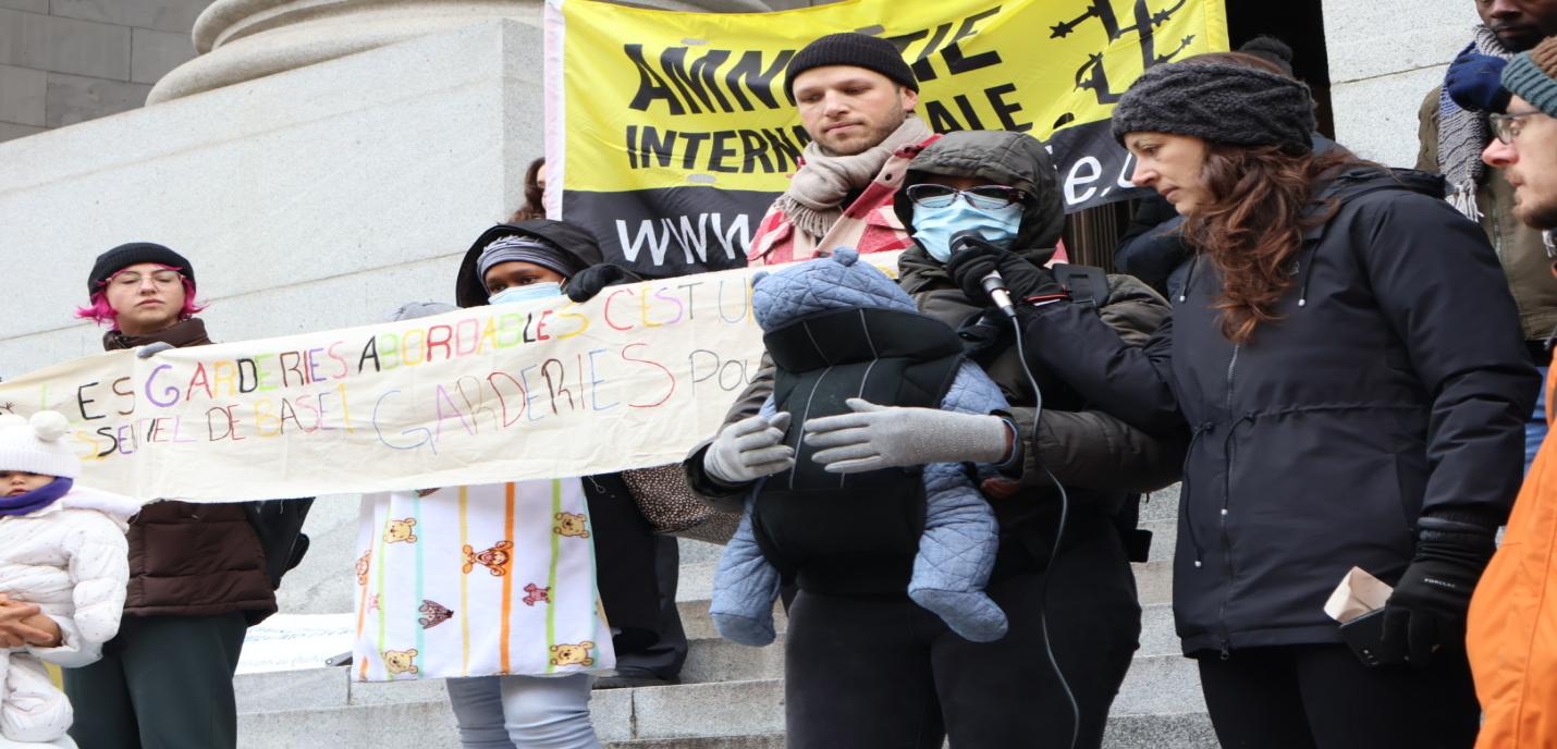 Point de presse du comité Accès Garderie