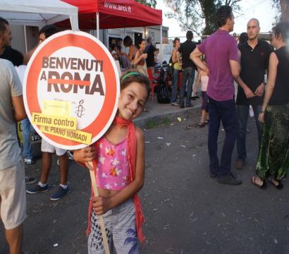 Manifestation pour les droits des Roms